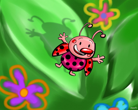 LADYBUG - ladybug, wallpaper, cute