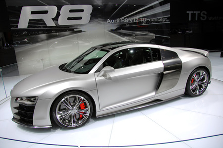 Audi R8 V12 TDI Concept (silver) - audi r8 v12 tdi concept, silver