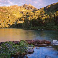 Austrian lake in the mountains