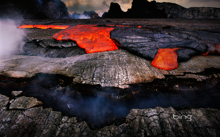 The best of the best of Bing - Hawaii, lava - volcano, lava, windows7theme, hawaii, bing