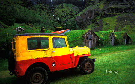 The best of the best of Bing - Car on the farm - windows7theme, car, farm, bing