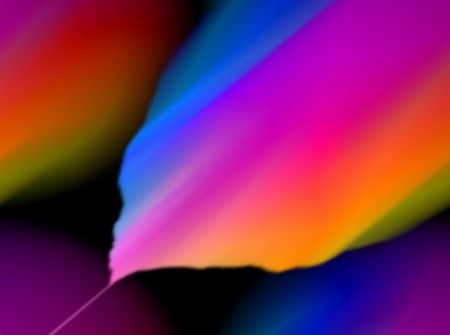 Colored Leaf - abstract, 3d