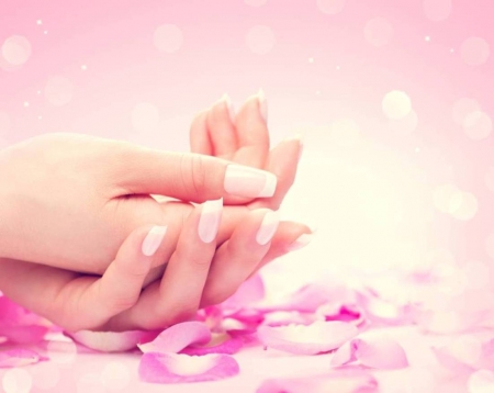 :) - hands, subbotina anna, petals, pink, soft