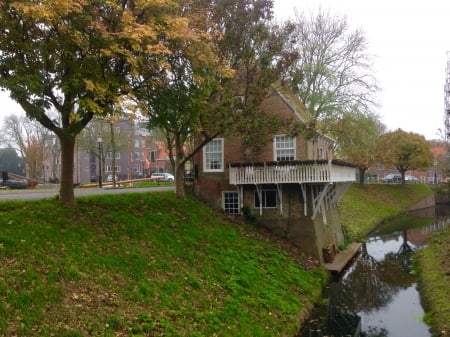 Houses - laks, houses, rever, natuur