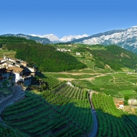 small mountainside village