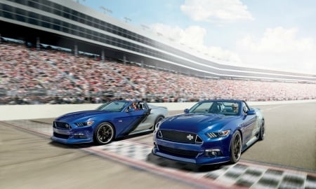 Neiman Marcus Is Selling a $95,000 700-hp Ford Mustang Convertible - ford, conv, silver, blue