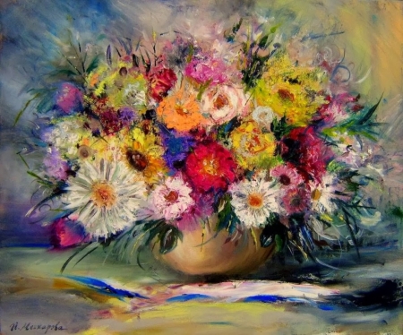 â™¥ - painting, art, abstract, flowers