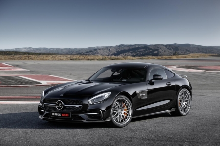 Mercedes-AMG GT by Brabus with 600 hp - black, mercedes, 600 hp, sports car