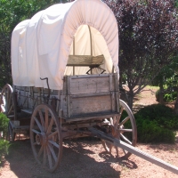 Covered Wagon, Navajo Reservation, Utah