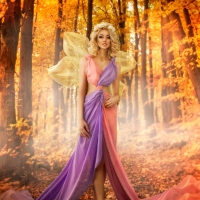 Fairy in Autumn Forest