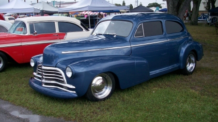 Chevy Fleetline - bowtie, classic, gm, blue