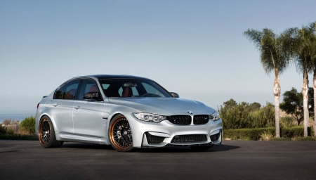 BMW-M3 - sports car, silver, beamer, custom wheels