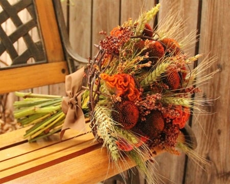 Fall Bouquet - season, dried, autumn, flowers