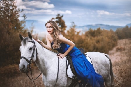 Friends - girl, friends, horse, beautiful