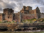 superb stone castle hdr