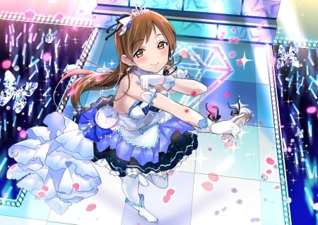 Nitta Minami - anime, nitta minami, idolmaster, yellow eyes