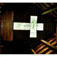 Inside the Little Chapel in the woods.