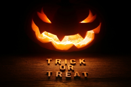 Trick or Treat - halloween, autumn, jack o lantern, fall, pumpkin, trick or treat