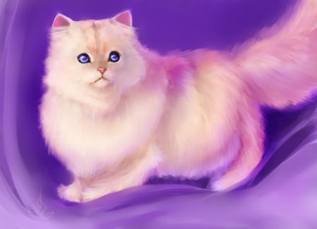 Art cat - drawing, animal, kitten, art, cat