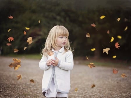 little girl - dainty, pretty, Autumn, pink, pure, child, fair, face, nice, bonny, kid, childhood, beauty, baby, Hair, Belle, comely, white, cute, wallpaper, people, blonde, leaves, DesktopNexus, sightly, beautiful, photography, girl, lovely, sweet, little, adorable, Standing, Play