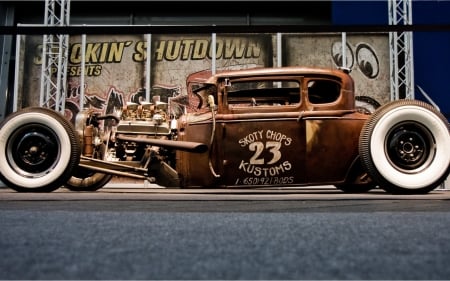 vintage hot rod - hot, car, rod, vintage