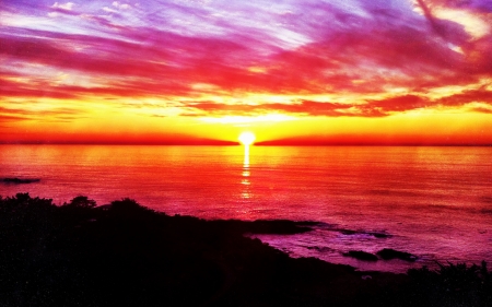 carmel highlands pacific sunset