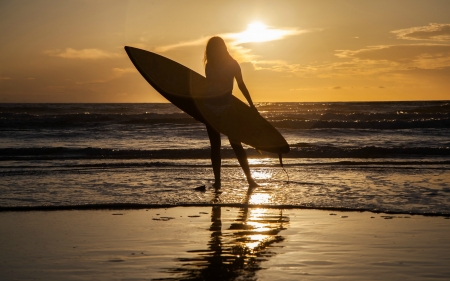 Sunrise on a Surfer