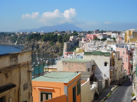 Houses in Procida Italy - Summer, Procida, Houses, Italy, Sky