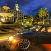 jaguar at the breakers hotel in palm beach hdr