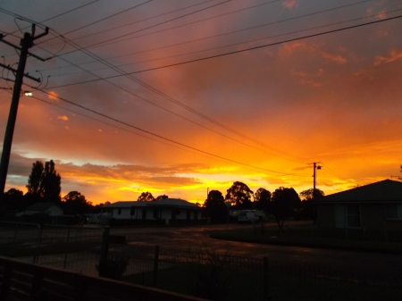 LOVELY SUNSET - orange, colours, sunset, pretty