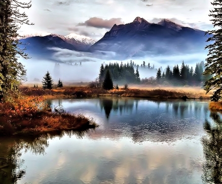 Blue Lake - lake, mountains, nature, blue