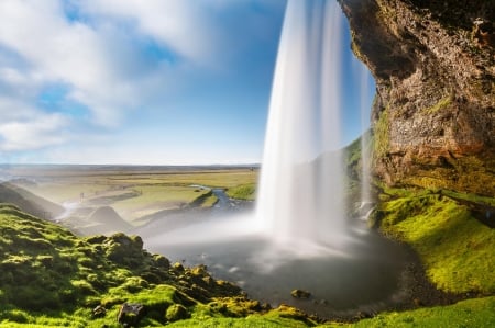 waterfall in Iceland - nature, sweet, in iceland, waterfall