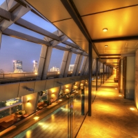 hallway in the traders hotel in kuala lumpur hdr