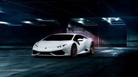 White Lamborghini F - wide screen, automobile, car, lamborghini, auto, beautiful, photo, photography