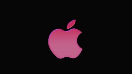 beautiful pink apple - mac, pink, apple, beautiful