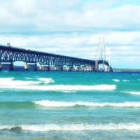 The Mackinaw Bridge-Michigan