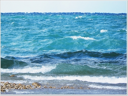 Lake Michigan Waves - water, nature, photography, Michigan, lakes