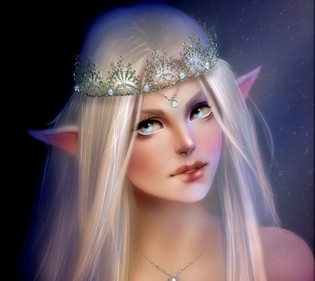 Beautiful Elf - Fantasy, pretty, Art, Elf