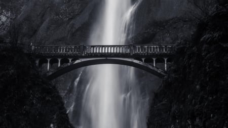 Gothic Bridge - nature, scenery, waterfall, bridge