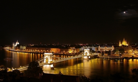 Wonderful Place - pretty, river, city, night