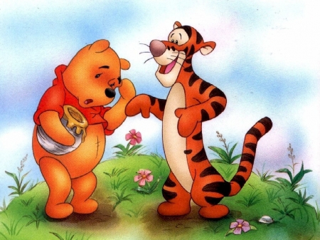 winnie the pooh - tigger, bear, pooh, winnie