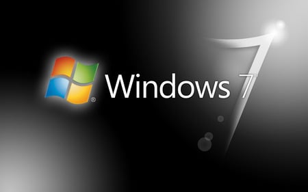 Wallpaper 38 - Windows 7 - windows, chrome, seven, vista, microsoft, windows 7, black, dark, steel, 7