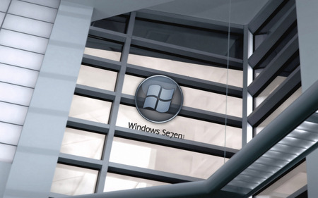 Wallpaper 52 - Windows 7 - metal, windows, building, seven, microsoft, windows 7, yellow, tan, steel, 7