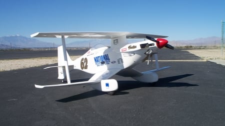 Kyosho Phantom 70 - fuselage fibregass, rc plane, from 2007 reno air races, semi-scale replica of class winner and record holder, wings balsawood