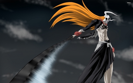 hollow - sword, girl, bleach, hollow