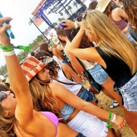 Cowgirls At A Concert