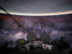 Earth and Milky Way from Space