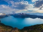 gorgeous mountain lake in canada