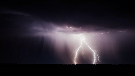 Lightning - nature, lightning, dark, sky