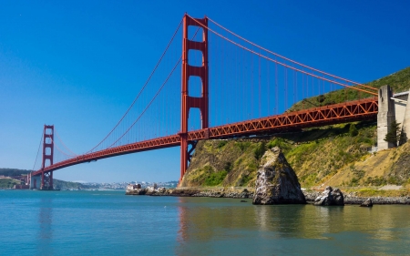 Golden Gate Bridge - golden gate bridge, fun, architecture, cool